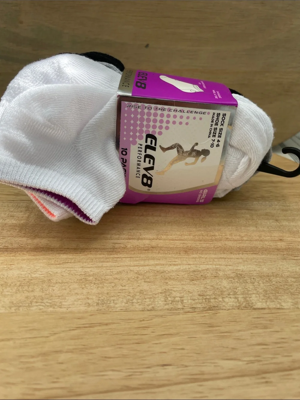 SALE! 50% Off NWT Elev8 Performance Girls No-Show Socks - 9 Pack Shoe Size 7-10